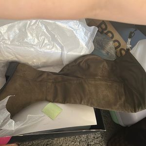 Brown wide calf boots. Never worn.